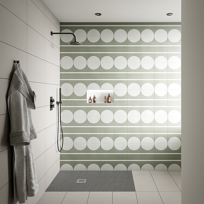 Arezzo Twilight Black Chrome Round Thermostatic Shower Pack with Head + Handset
