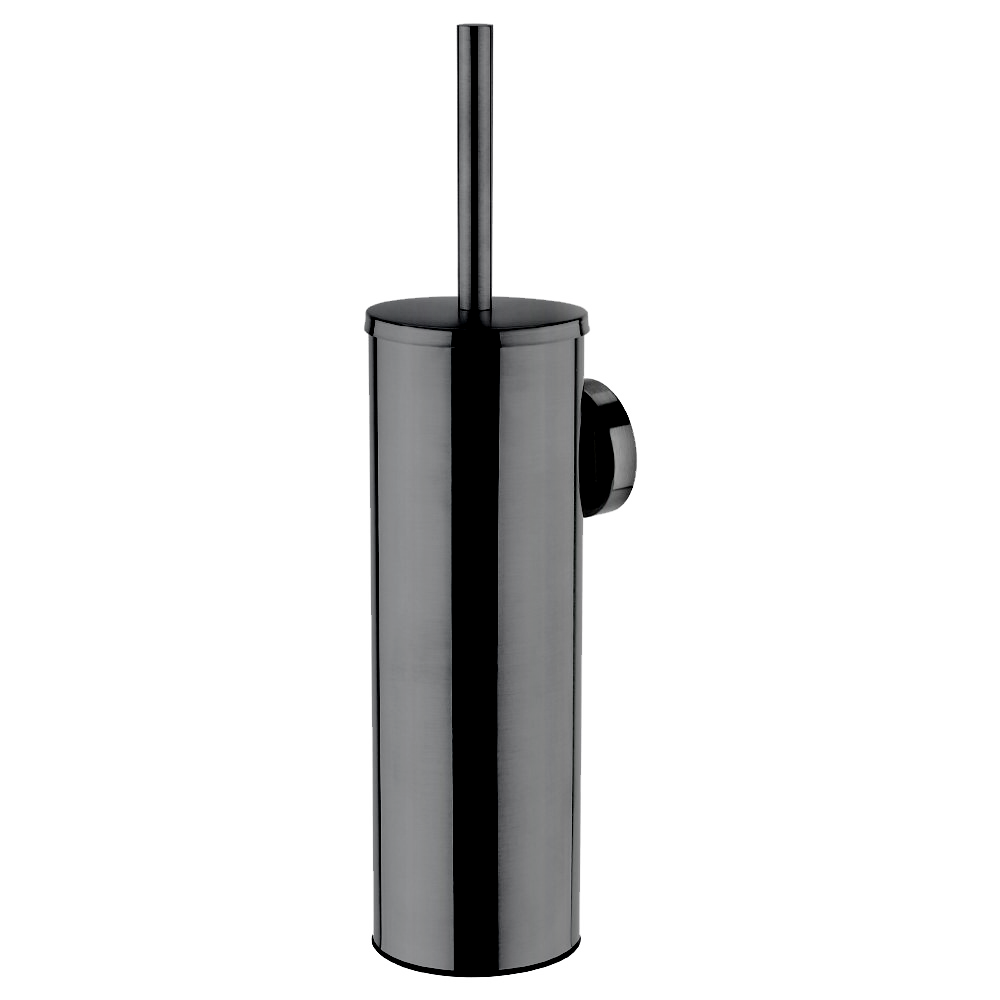 Arezzo Twilight Black Chrome Wall Mounted Toilet Brush Holder