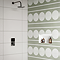 Arezzo Twilight Black Chrome Round Modern Twin Concealed Shower Valve