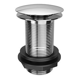 Arezzo Unslotted Click Clack Basin Waste - Chrome