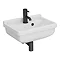 Arezzo Wall Hung Cloakroom Basin 1TH - 460 x 330mm  Feature Large Image