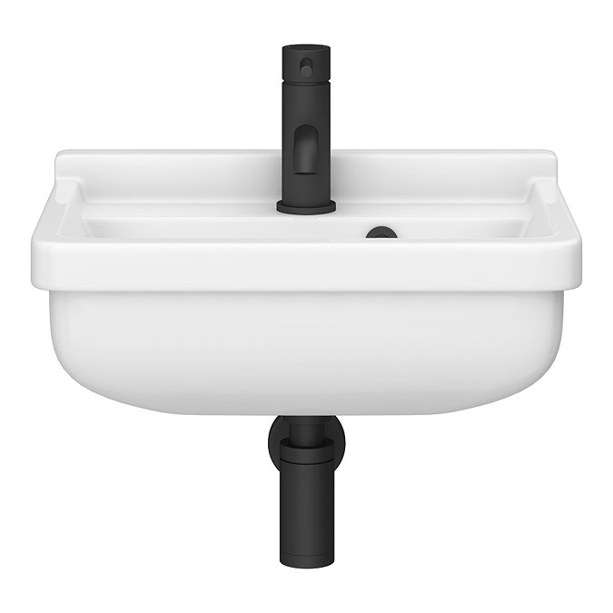Arezzo Wall Hung Cloakroom Basin 1TH - 460 x 330mm