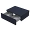 Arezzo Wall Hung Countertop Basin Shelf with Drawer - Matt Blue - 600 x 450mm  Profile Large Image