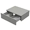 Arezzo Wall Hung Countertop Basin Shelf with Drawer - Matt Grey - 600 x 450mm  Profile Large Image