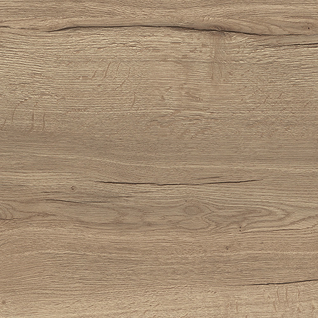 Arezzo Wall Hung Countertop Basin Shelf with Drawer Oak 600 x 450mm