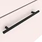 Arezzo Wall Hung Countertop Basin Unit - Pink with Industrial Style Black Handle - 600mm inc. Black Basin Profile Large Image