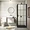 Arezzo Wall Hung Countertop Vanity Unit - Matt Pink - 600mm with Black Worktop & Matt Black Handle