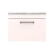 Arezzo Wall Hung Countertop Vanity Unit - Matt Pink - 600mm with Grey Worktop & Matt Black Handle In Bathroom Large Image