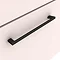 Arezzo Wall Hung Countertop Vanity Unit - Matt Pink - 800mm with Matt Black Handle Profile Large Im