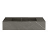 Arezzo Wall Hung Sintered Stone Basin 800 x 460mm - Grey Marble