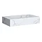 Arezzo Wall Hung Sintered Stone Basin 800 x 460mm - White Marble