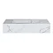 Arezzo Wall Hung Sintered Stone Basin 800 x 460mm - White Marble