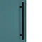 Arezzo Wall Hung Tall Storage Cabinet - Matt Teal Green - with Industrial Style Matt Black Handle P