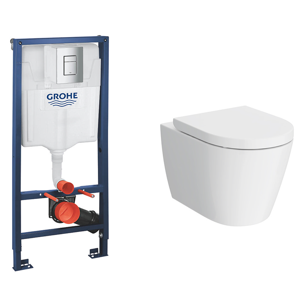 Arezzo Wall Hung Toilet Grohe Rapid SL 1 13m 3 In 1 Set Concealed Arezzo Wall Hung Toilet Grohe Rapid SL 1 13m 3 In 1 Set Concealed