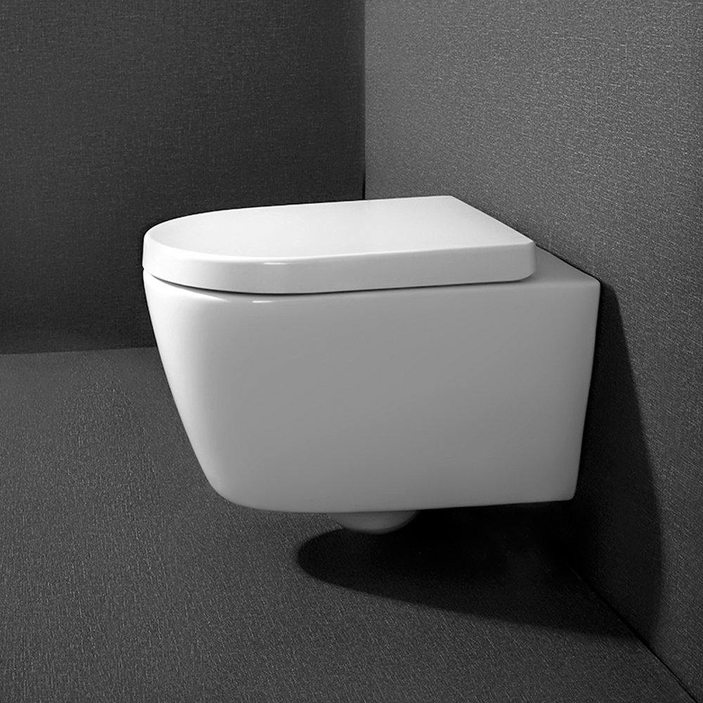 Arezzo Wall Hung Toilet Inc. Soft Close Seat Victorian Plumbing UK