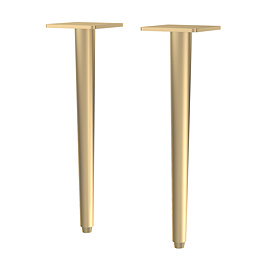 Arezzo Wall Hung Vanity Decorative Leg Set (Pair) Brushed Brass