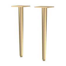 Arezzo Wall Hung Vanity Decorative Leg Set (Pair) Brushed Brass