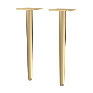 Arezzo Wall Hung Vanity Decorative Leg Set (Pair) Brushed Brass