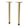 Arezzo Wall Hung Vanity Decorative Leg Set (Pair) Brushed Brass