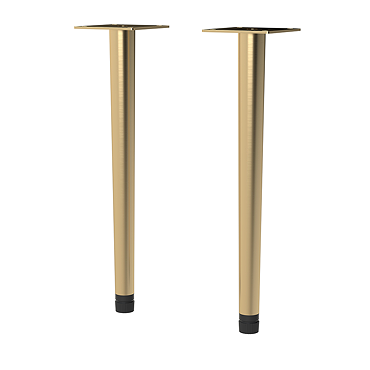 Arezzo Wall Hung Vanity Decorative Leg Set (Pair) Brushed Brass