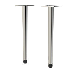 Arezzo Wall Hung Vanity Decorative Leg Set (Pair) Chrome