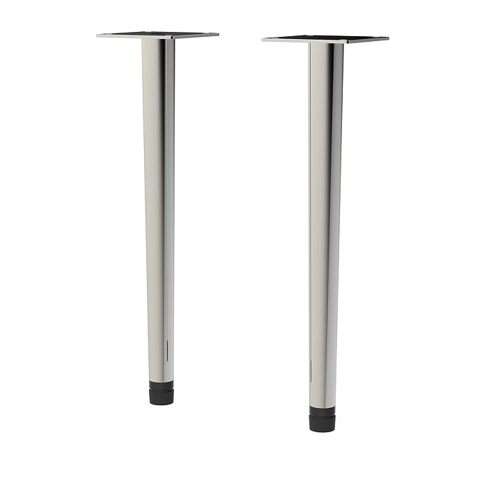 Arezzo Wall Hung Vanity Decorative Leg Set (Pair) Chrome