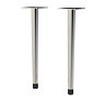 Arezzo Wall Hung Vanity Decorative Leg Set (Pair) Chrome