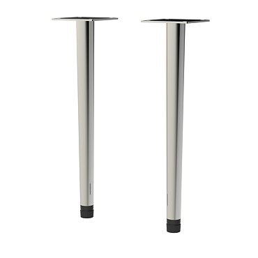 Arezzo Wall Hung Vanity Decorative Leg Set Chrome