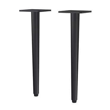 Arezzo Wall Hung Vanity Decorative Leg Set Matt Black