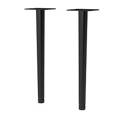 Arezzo Wall Hung Vanity Decorative Leg Set (Pair) Matt Black