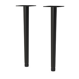 Arezzo Wall Hung Vanity Decorative Leg Set (Pair) Matt Black