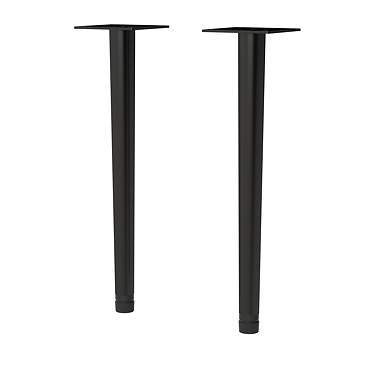 Arezzo Wall Hung Vanity Decorative Leg Set Matt Black
