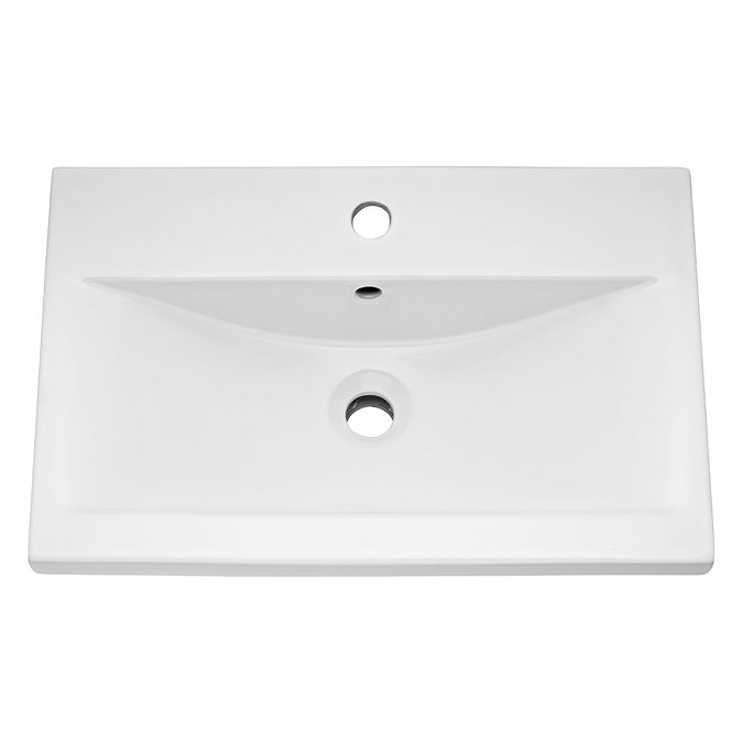 Arezzo Wall Hung Vanity Unit - Matt Green - 500mm 1-Drawer with Polished Chrome Handle Profile Larg