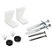 Arezzo WC Pan Floor Fixing Kit Matt Black Large Image