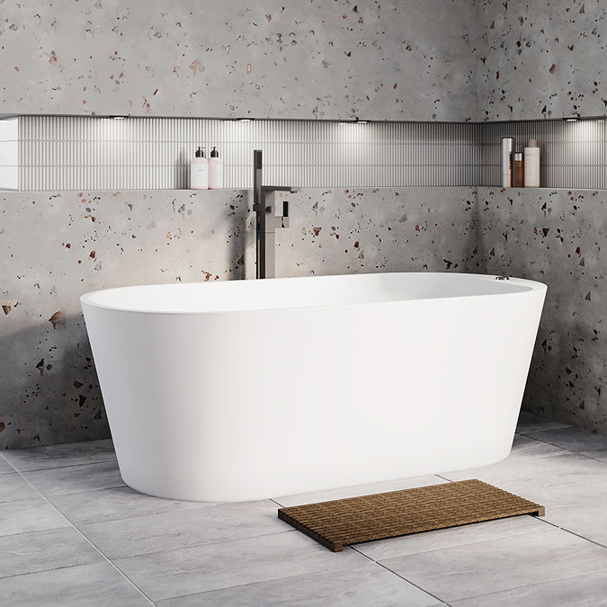 Arezzo Whirlpool 1685mm Freestanding Bath with 12 Jet Air Spa System