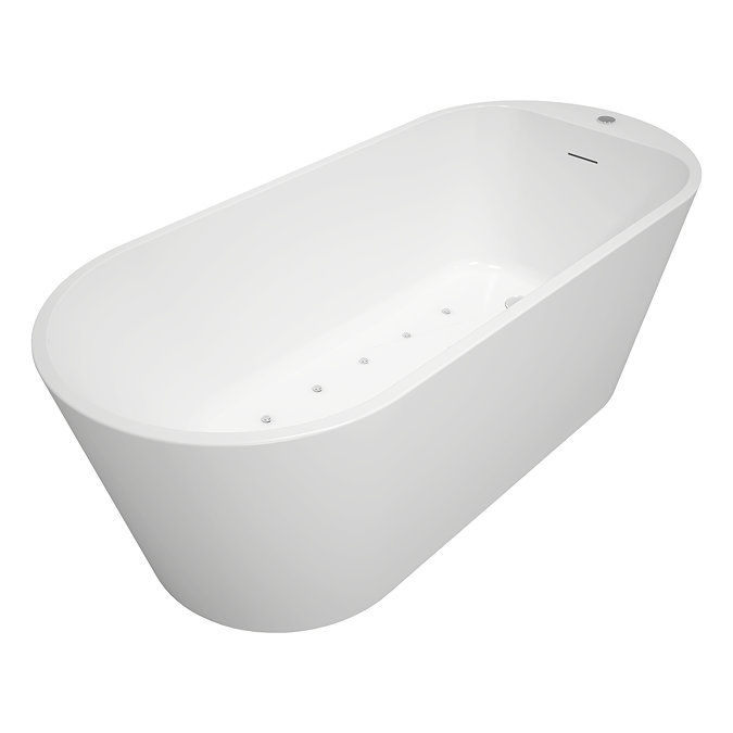 Arezzo Whirlpool 1685mm Freestanding Bath with 12 Jet Air Spa System