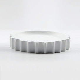Arezzo White Fluted Soap Dish