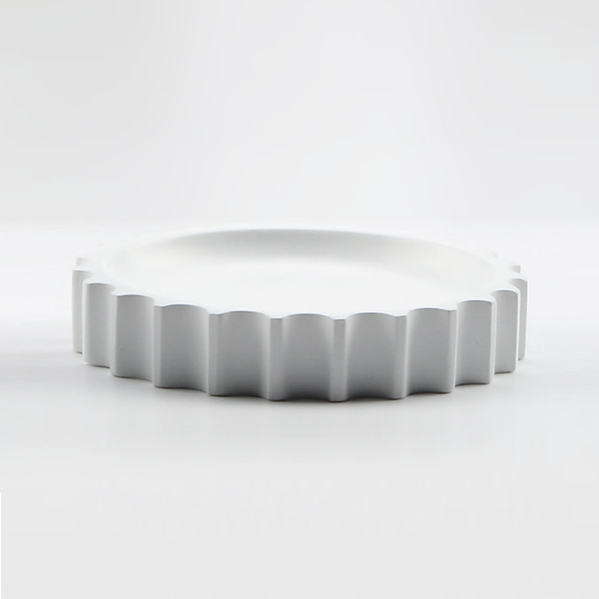 Arezzo White Fluted Soap Dish