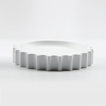 Arezzo White Fluted Soap Dish