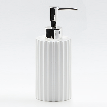 Arezzo White Fluted Soap Dispenser 