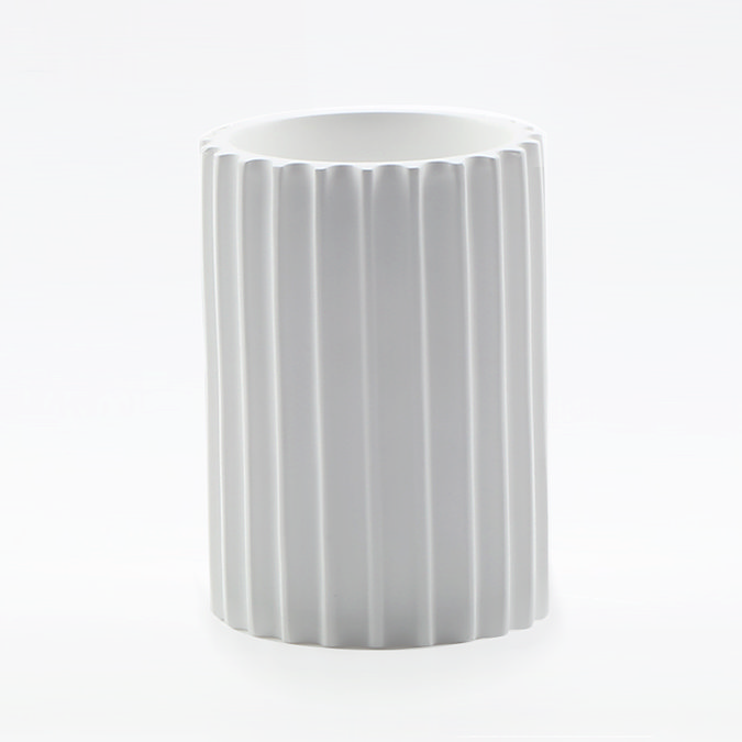 Arezzo White Fluted Tumbler