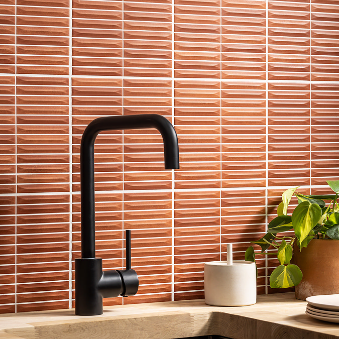 Argleton Bevelled Kit-Kat Terracotta Wall Tiles - 200 x 200mm