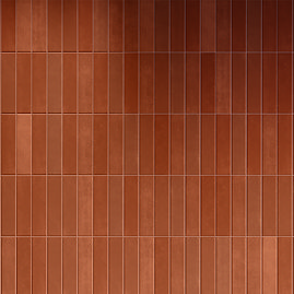 Argleton Large Slatted Terracotta Wall Tiles - 200 x 200mm