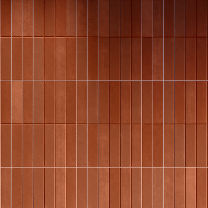 Argleton Large Slatted Terracotta Wall Tiles - 200 x 200mm