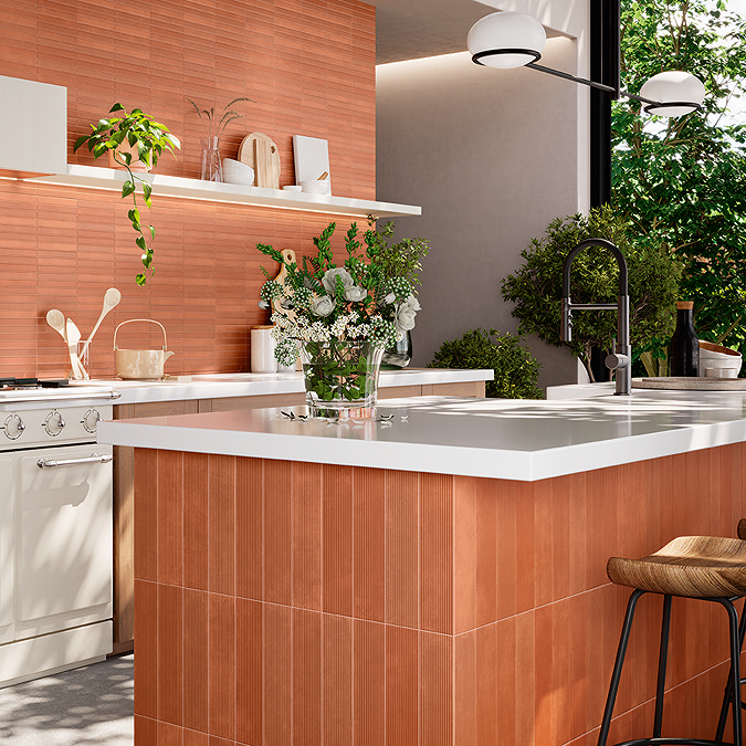 Argleton Lineal Terracotta Wall Tiles - 75 x 300mm