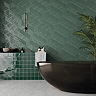 Argyle A Parallelogram Gloss Green Wall Tiles 150 x 259mm