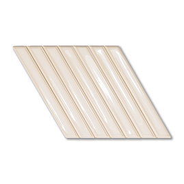 Argyle A Parallelogram Gloss White Wall Tiles 150 x 259mm