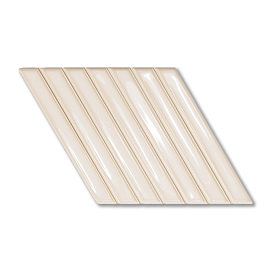Argyle A Parallelogram Gloss White Wall Tiles 150 x 259mm