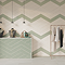 Argyle B Parallelogram Gloss White Wall Tiles 150 x 259mm