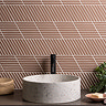 Argyle B Parallelogram Terracotta Matt Wall Tiles 150 x 259mm
